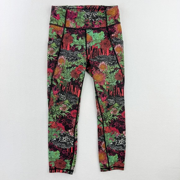 LULULEMON Time To Sweat Crop 23" Length Size 6 Womens Zen Garden W6AOXS - Picture 1 of 6